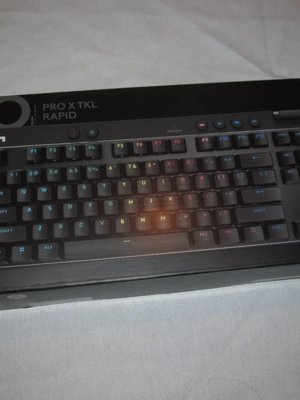 Logitech PRO X TKL RAPID Gaming Keyboard NEW SEALED Black Wired LED Illuminated